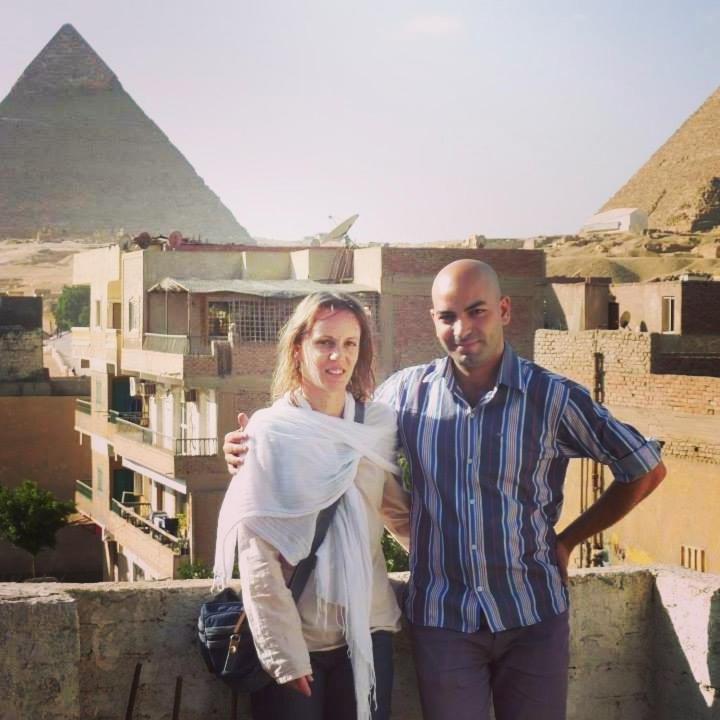 Abo Stait - Pyramid View Homestay Kafret el-Gabal Exteriör bild